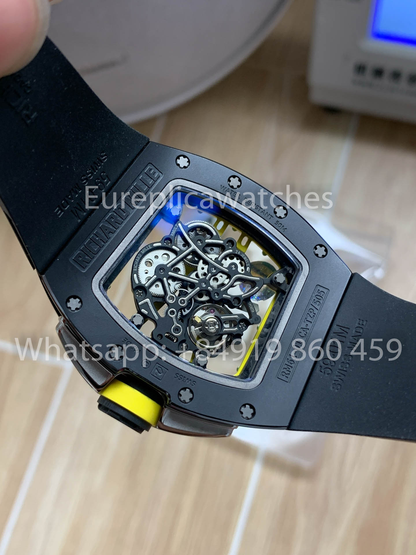 Richard Mille RM 61-01 ceramica Nero cinturino versione migliore 1:1 APS Fabbrica
