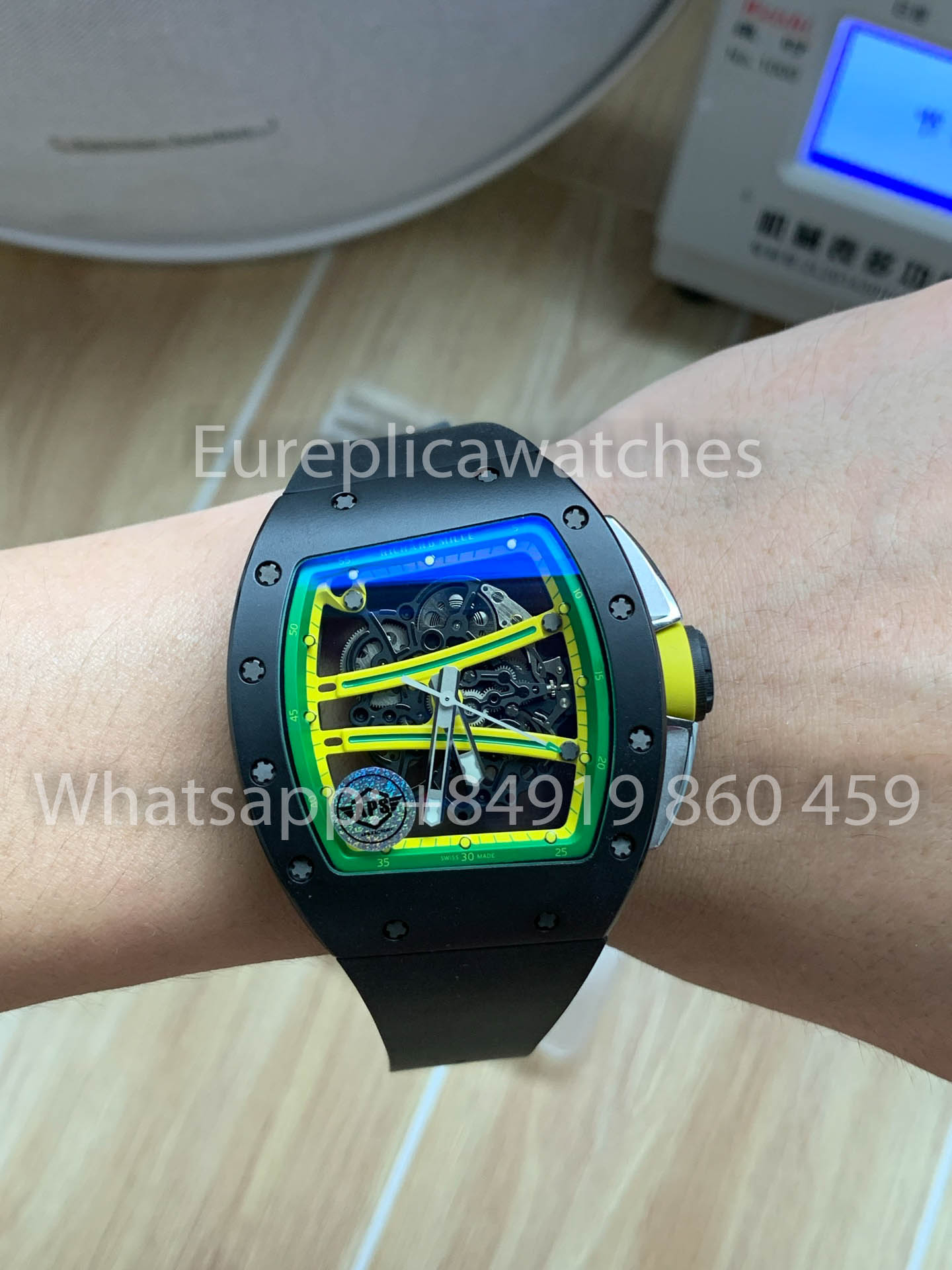 Richard Mille RM 61-01 ceramica Nero cinturino versione migliore 1:1 APS Fabbrica