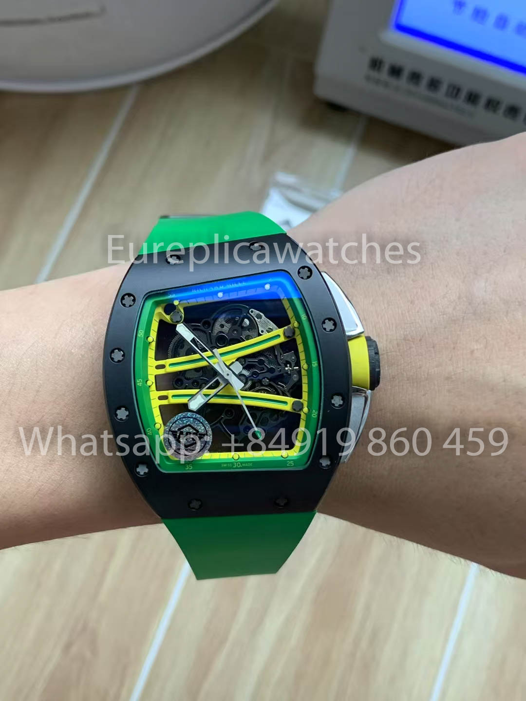 Richard Mille RM 61-01 ceramica Verde cinturino versione migliore 1:1 APS Fabbrica
