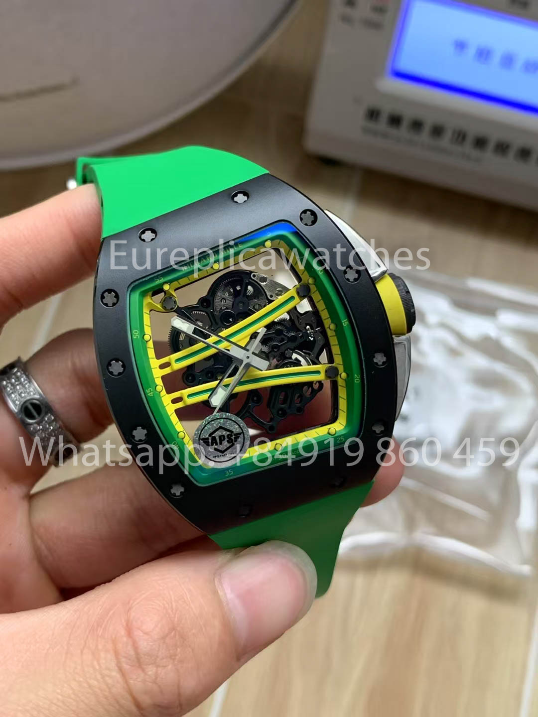 Richard Mille RM 61-01 ceramica Verde cinturino versione migliore 1:1 APS Fabbrica