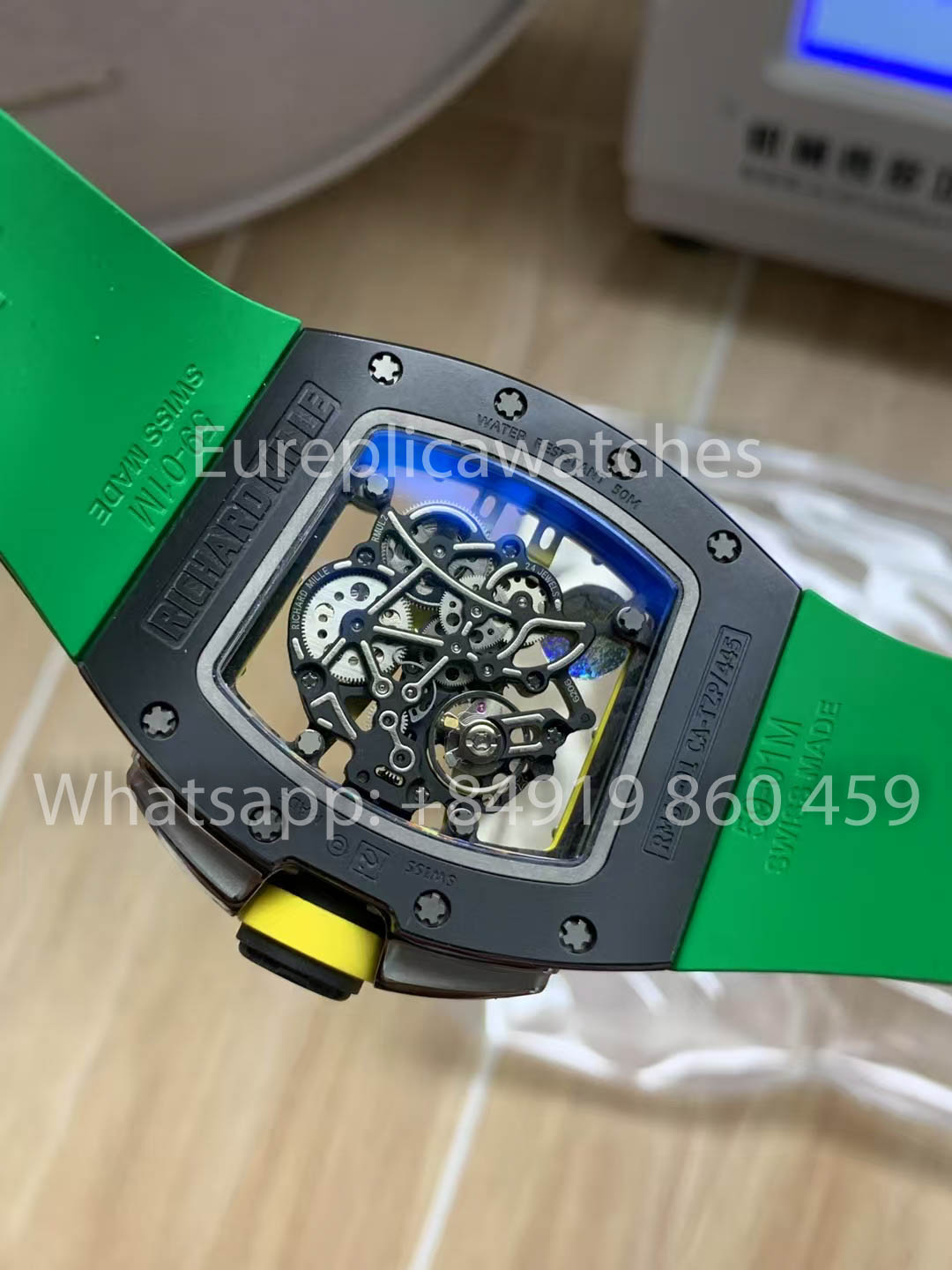 Richard Mille RM 61-01 ceramica Verde cinturino versione migliore 1:1 APS Fabbrica