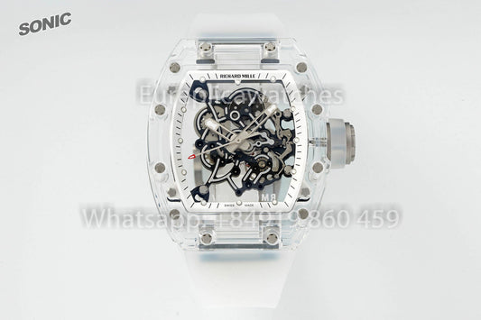 RICHARD MILLE RM055 AET REMOULD Transparent cinturino versione migliore 1:1 Sonic Fabbrica