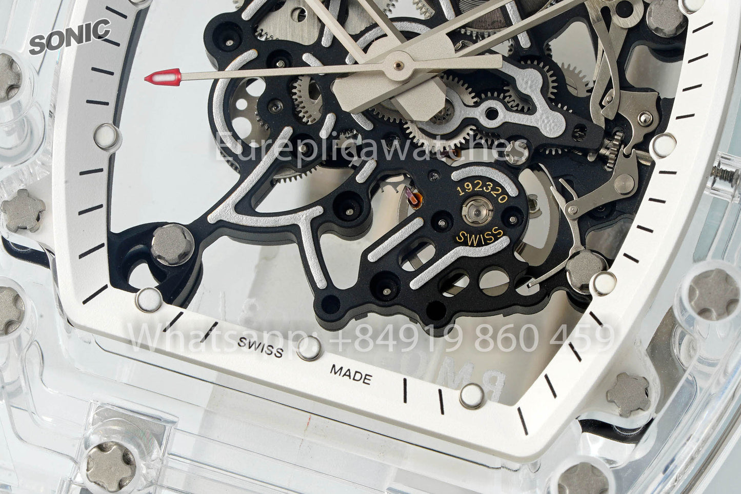 RICHARD MILLE RM055 AET REMOULD Transparente cinturino versão melhor 1:1 Sonic Fabbrica