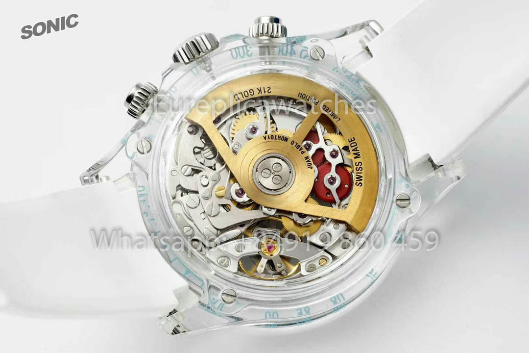 Rolex Ice Blue Skeleton Daytona versione migliore 1:1 Sonic Fabbrica Custom Edition