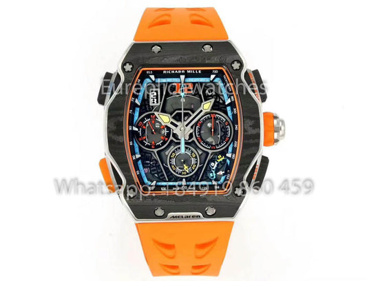 RICHARD MILLE RM 65-01 McLaren W1 RM Fabbrica versione migliore 1:1 Orange cinturino