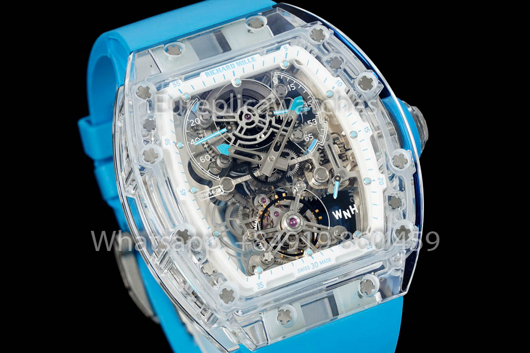 Richard Mille RM 56-01 Tourbillon versione migliore 1:1 Blue cinturino