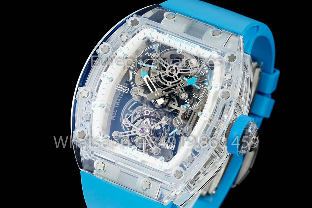 Richard Mille RM 56-01 Tourbillon versione migliore 1:1 Blue cinturino
