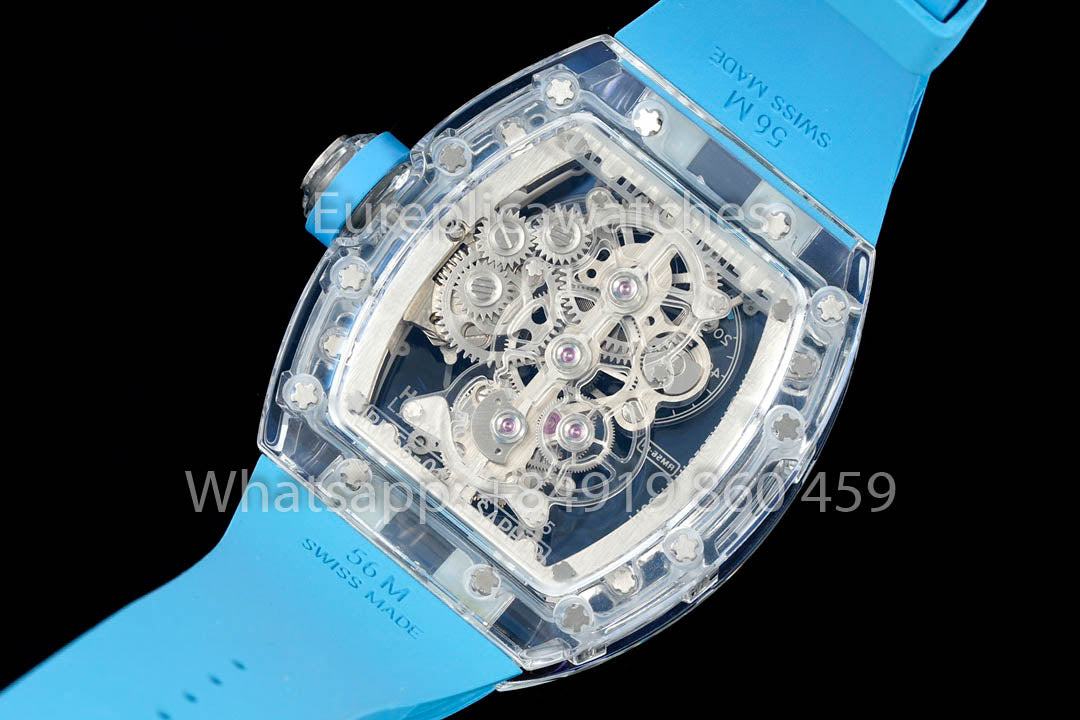Richard Mille RM 56-01 Tourbillon versione migliore 1:1 Blue cinturino
