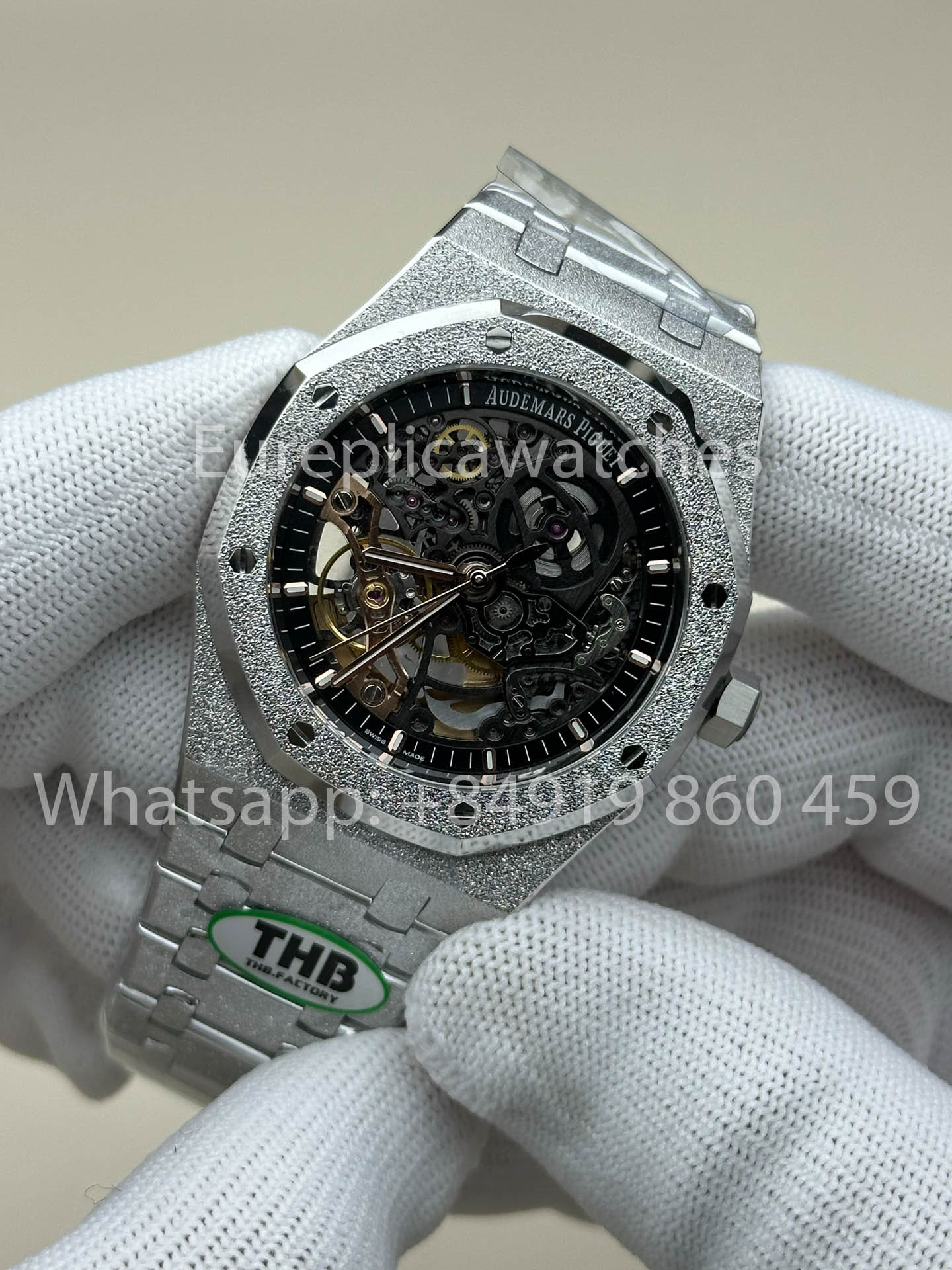 Audemars Piguet Royal Oak 15416 Frosted Gold versão melhor 1:1 THB Fabbrica