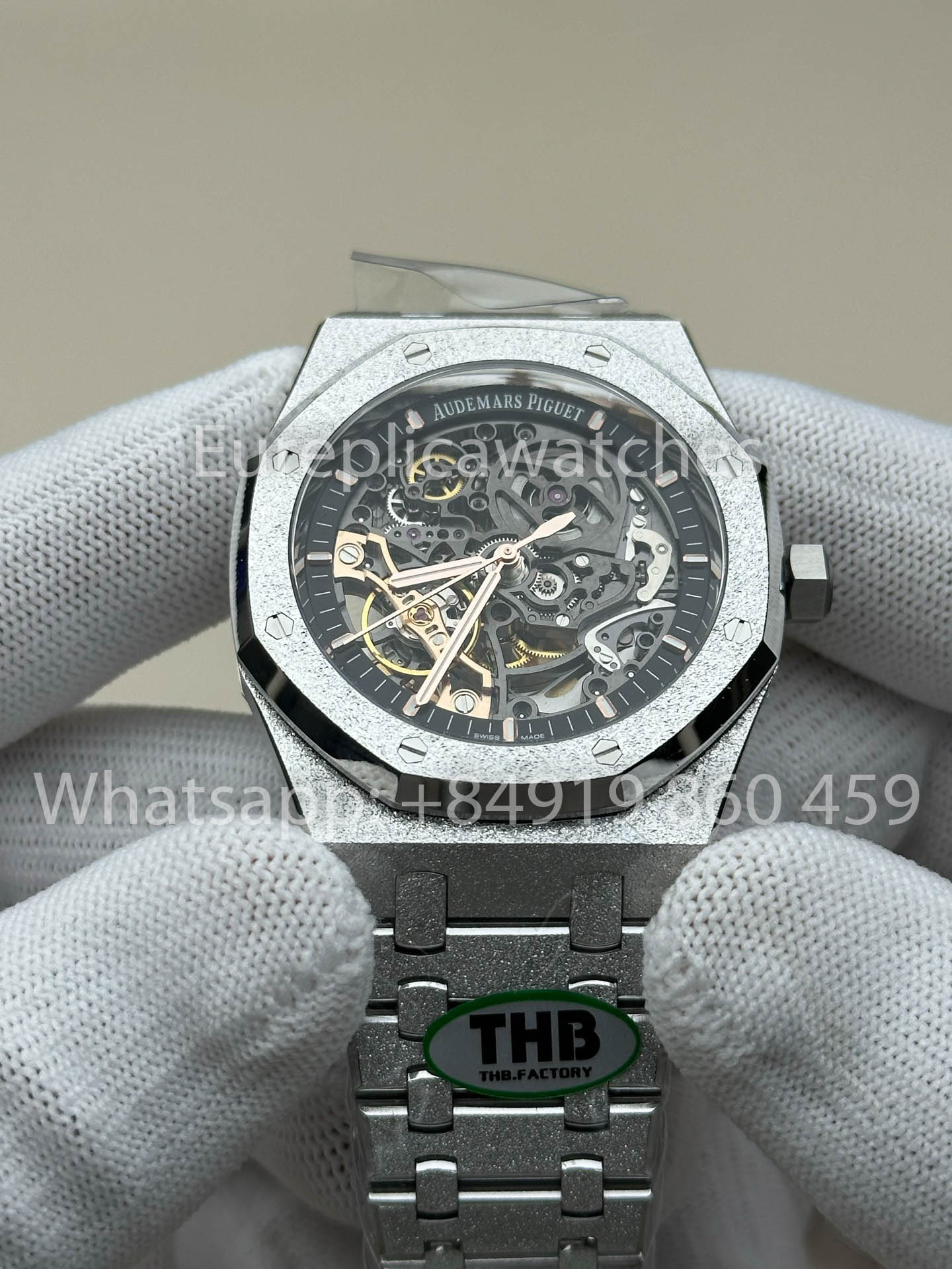 Audemars Piguet Royal Oak 15416 Frosted Gold versão melhor 1:1 THB Fabbrica