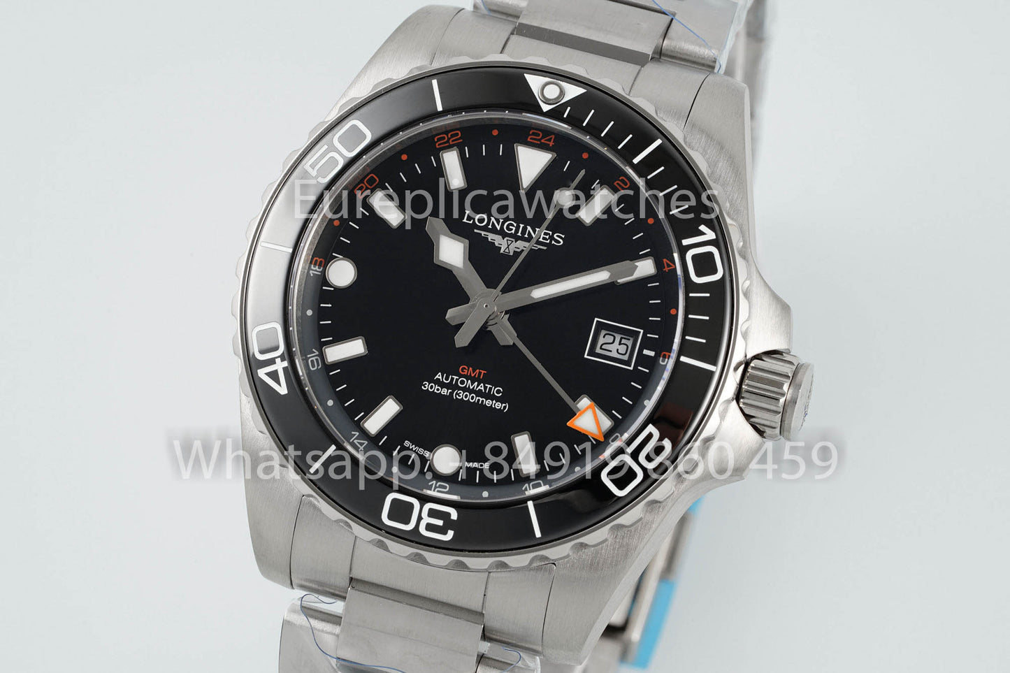 Longines HydroConquest GMT L3.890.4.56.6 Nero-Tone versión mejor 1:1 AF Fabrica