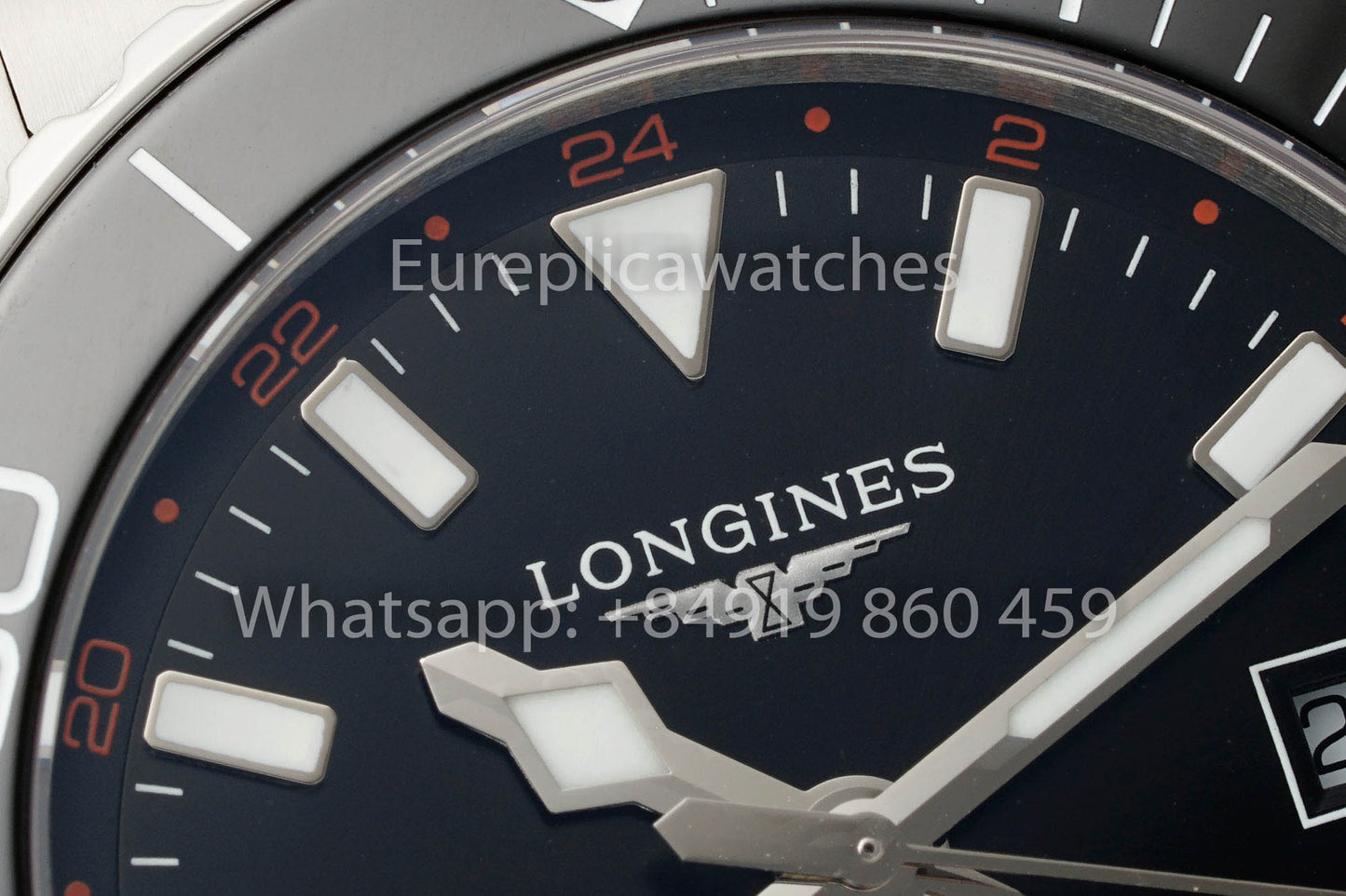 Longines HydroConquest GMT L3.890.4.56.6 Nero-Tone versión mejor 1:1 AF Fabrica
