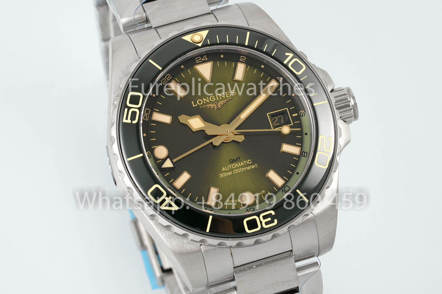 Longines HydroConquest GMT L3.790.4.06.6 acciaio inossidabile versione migliore 1:1 AF Fabbrica
