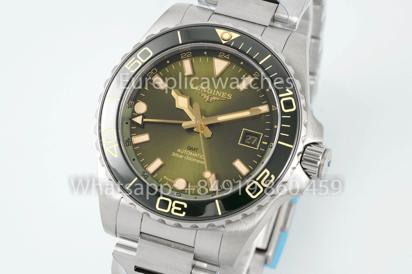 Longines HydroConquest GMT L3.790.4.06.6 acciaio inossidabile versione migliore 1:1 AF Fabbrica