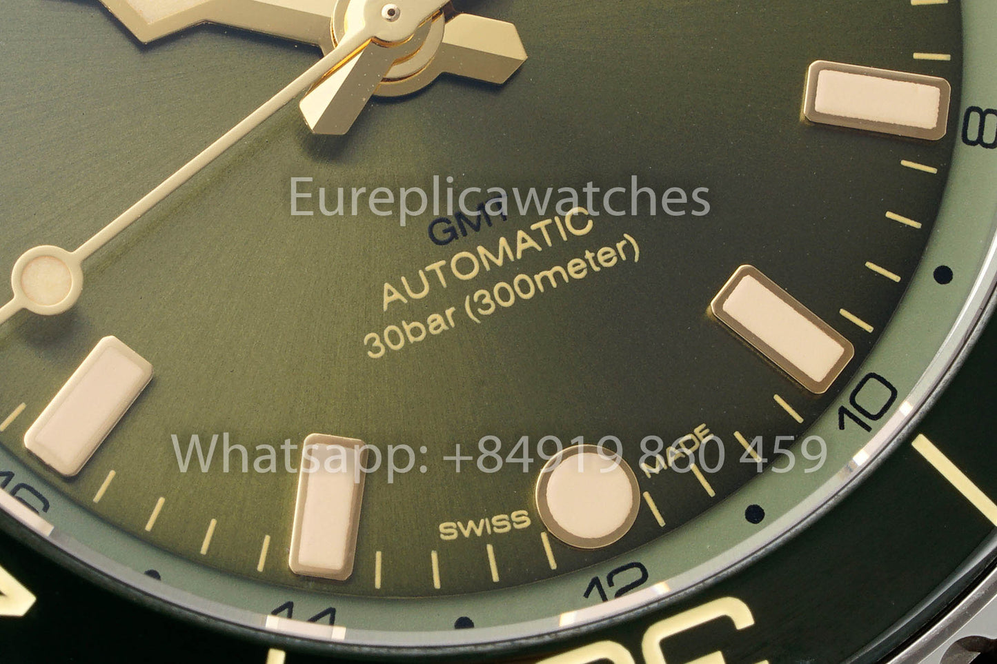 Longines HydroConquest GMT L3.790.4.06.2 cuadrante verde versión mejorada 1:1 AF Fabbrica