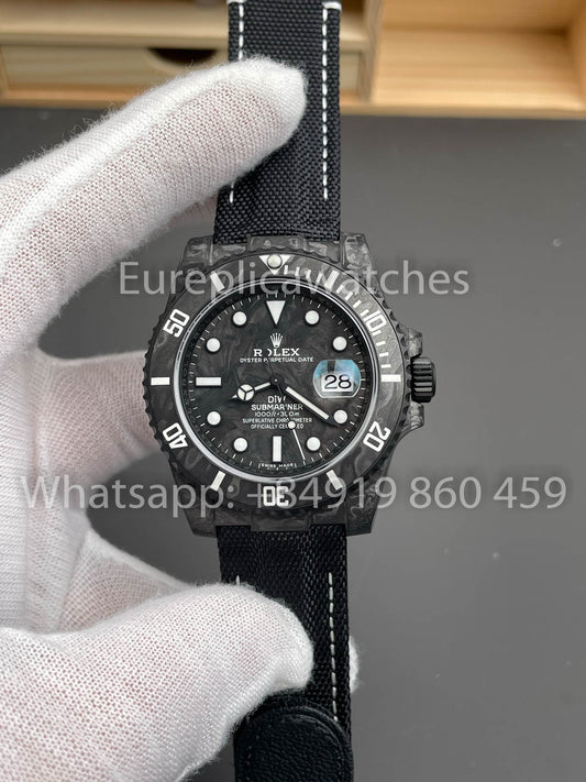 Rolex Submariner Diw Carbonio custom 1:1 VS Fabbrica Nero Edizione 2025