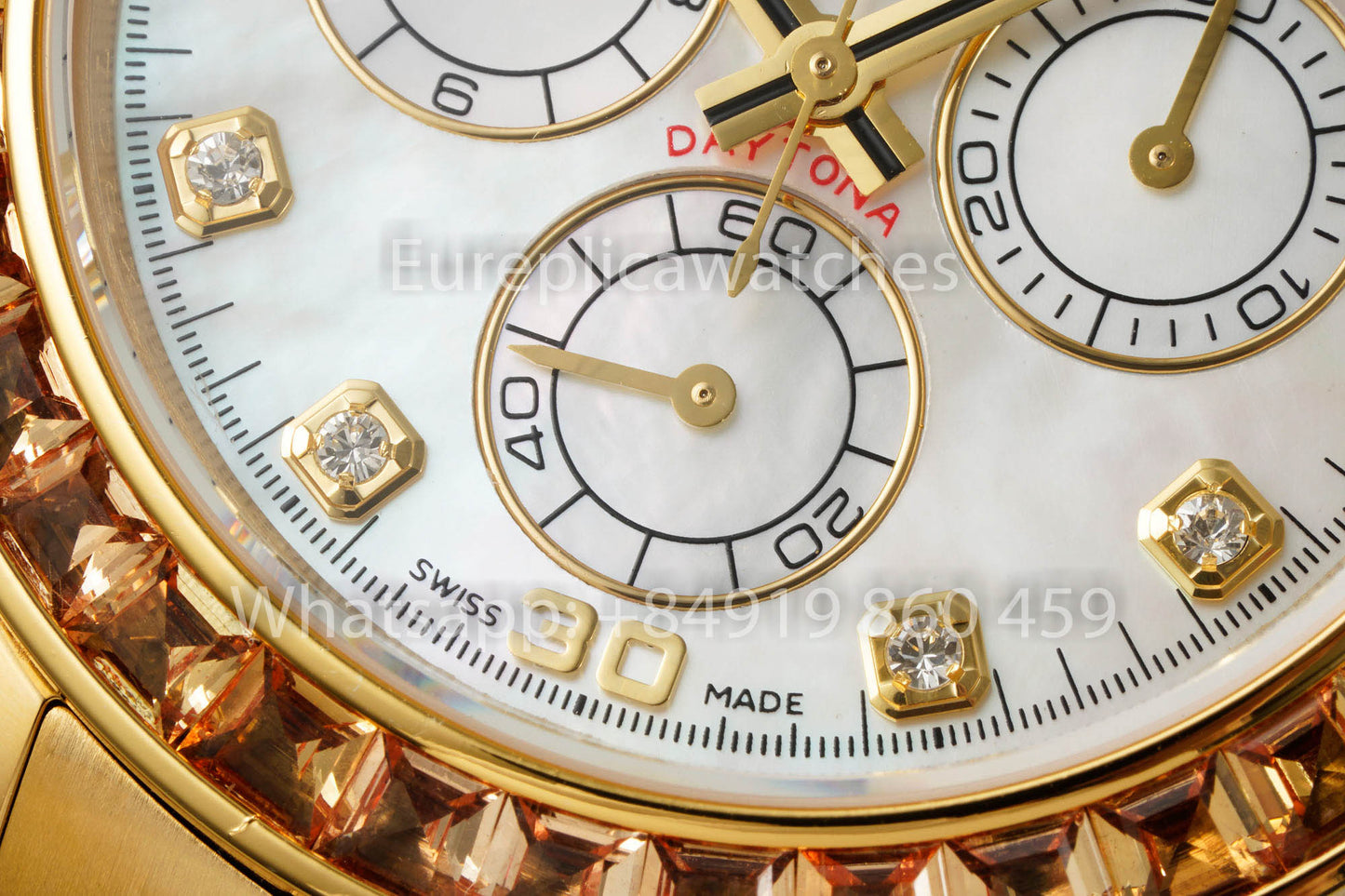 PPM Customized Modified Rolex Daytona White Dial versione migliore 1:1 Yellow Gold