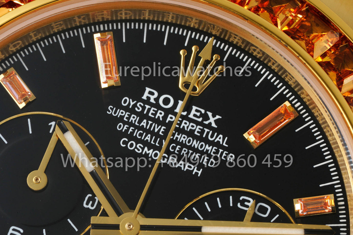 PPM Customized Modified Rolex Daytona Black Dial versione migliore 1:1 Rubber cinturino