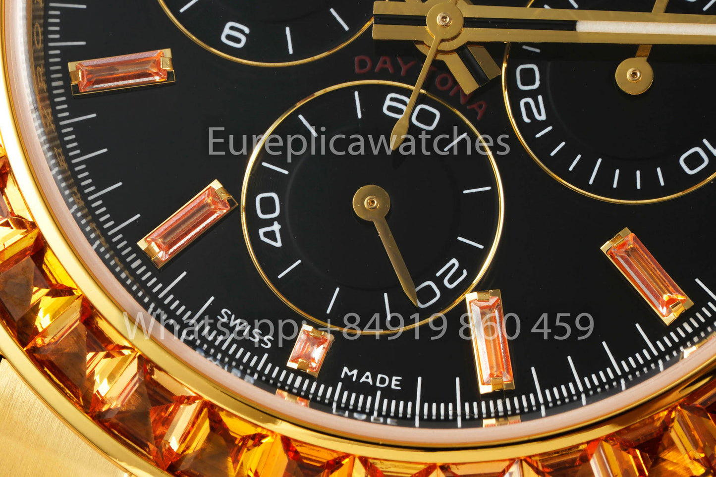 PPM Customized Modified Rolex Daytona Black Dial versione migliore 1:1 Rubber cinturino