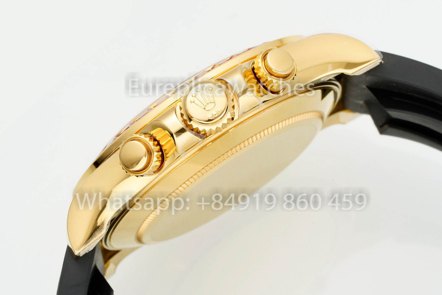 PPM Customized Modified Rolex Daytona Black Dial versione migliore 1:1 Rubber cinturino