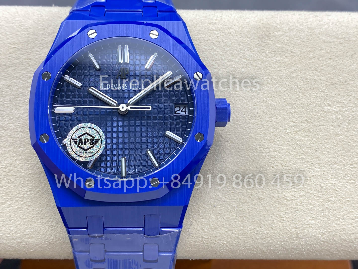 Audemars Piguet Royal Oak 15500ST quadrante blu versione migliore 1:1 Blu ceramica Cassa APS Fabbrica