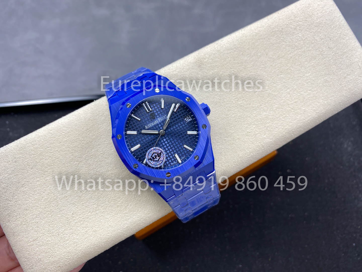 Audemars Piguet Royal Oak 15500ST quadrante blu versione migliore 1:1 Blu ceramica Cassa APS Fabbrica