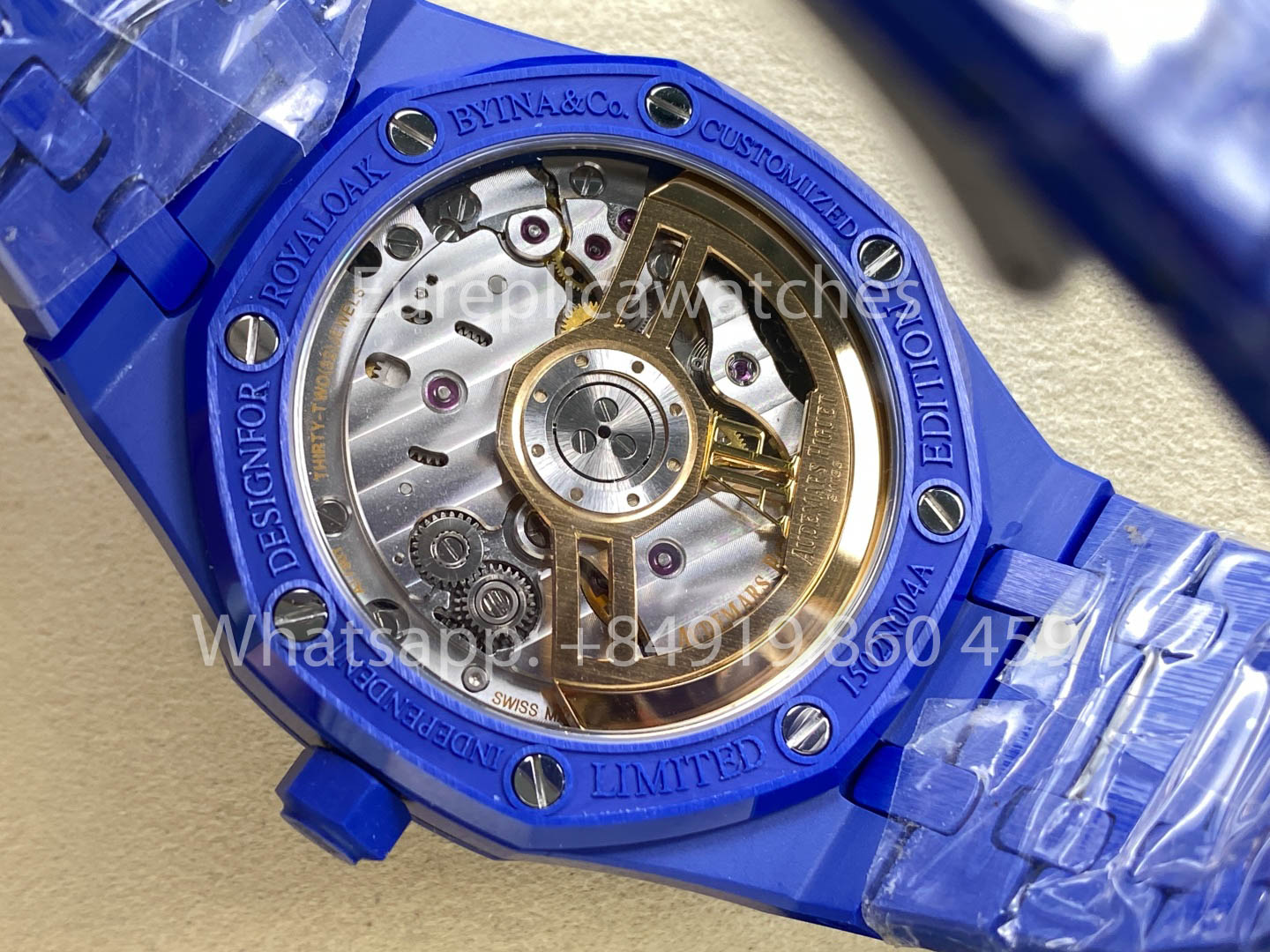 Audemars Piguet Royal Oak 15500ST quadrante blu versione migliore 1:1 Blu ceramica Cassa APS Fabbrica