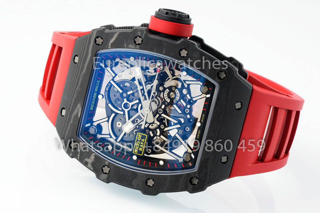 Richard Mille RM035-02 Rafael Nadal versión mejorada 1:1 APS Fabbrica Red cinturino