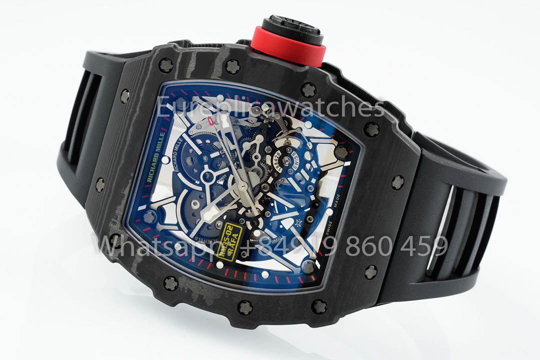 Richard Mille RM035-02 Rafael Nadal versione migliore 1:1 APS Fabbrica Nero cinturino