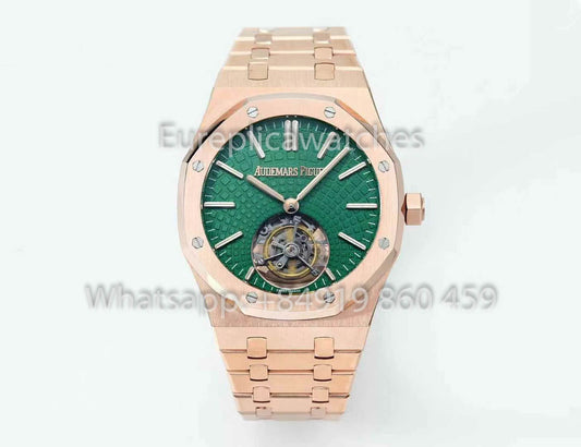 Audemars Piguet Royal Oak Tourbillon 26530ST.OO.1220ST.01 BBS Fabbrica versione migliore 1:1 quadrante verde RG