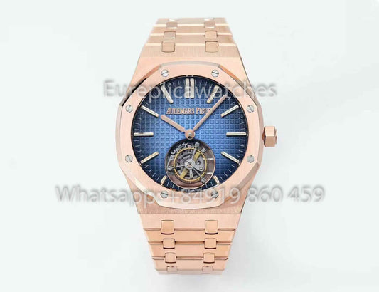 Audemars Piguet Royal Oak Tourbillon 26530ST.OO.1220ST.01 BBS Fabbrica versione migliore 1:1 quadrante blu RG