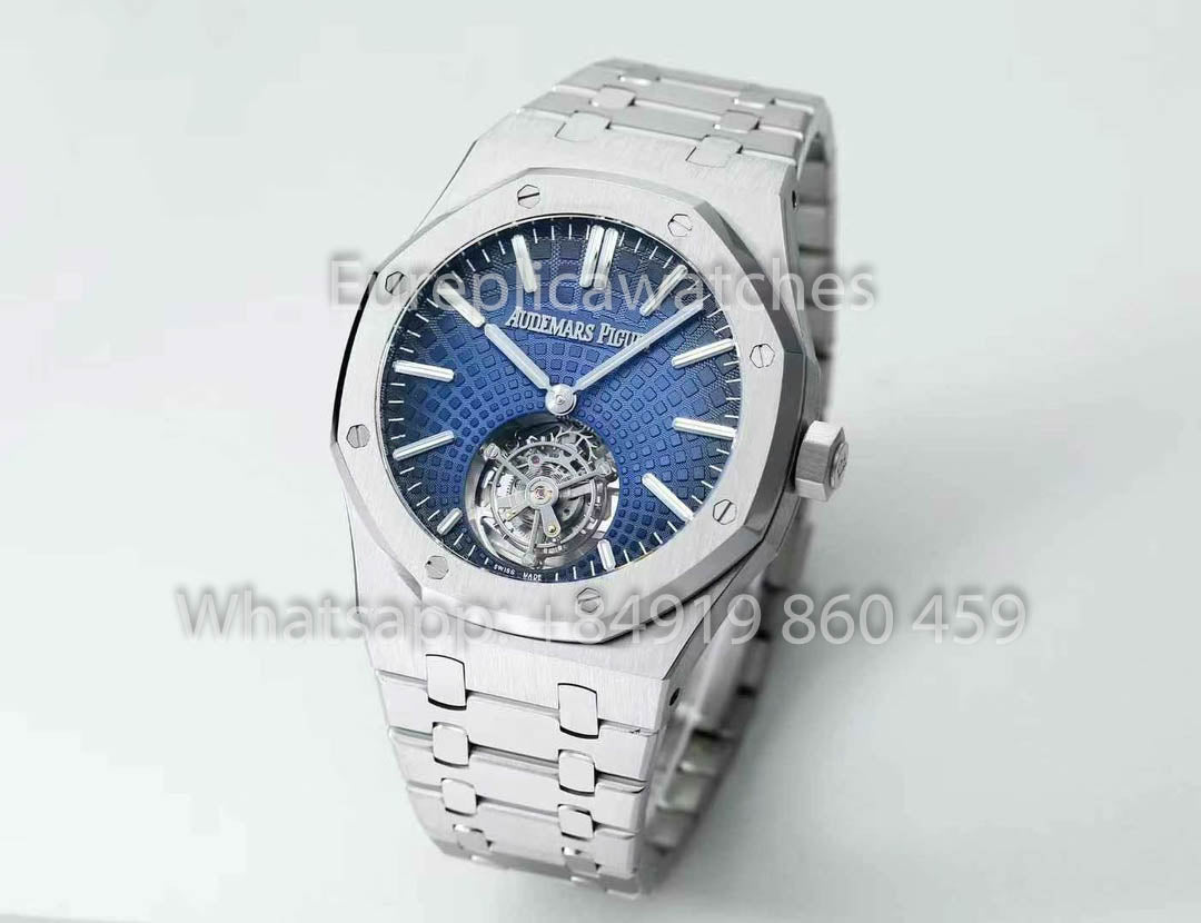 Audemars Piguet Royal Oak Tourbillon 26530ST.OO.1220ST.01 BBS Fabbrica versione migliore 1:1 Blu Argento