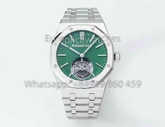 Audemars Piguet Royal Oak Tourbillon 26530ST.OO.1220ST.01 BBS Fabbrica versione migliore 1:1 Verde Argento