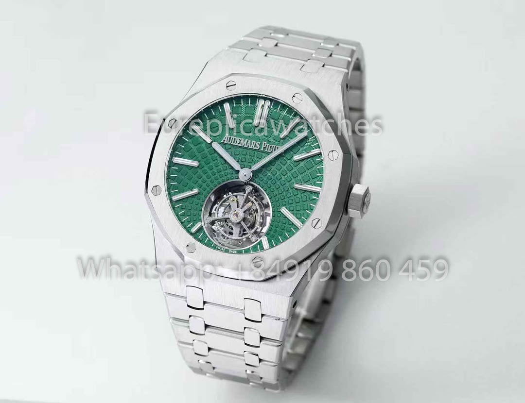 Audemars Piguet Royal Oak Tourbillon 26530ST.OO.1220ST.01 BBS Fabbrica versione migliore 1:1 Verde Argento