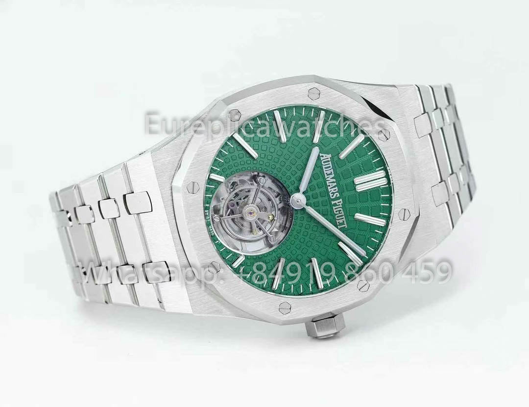 Audemars Piguet Royal Oak Tourbillon 26530ST.OO.1220ST.01 BBS Fabbrica versione migliore 1:1 Verde Argento