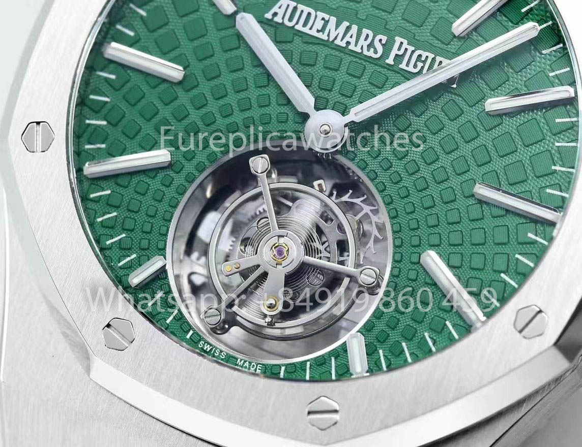 Audemars Piguet Royal Oak Tourbillon 26530ST.OO.1220ST.01 BBS Fabbrica versione migliore 1:1 Verde Argento