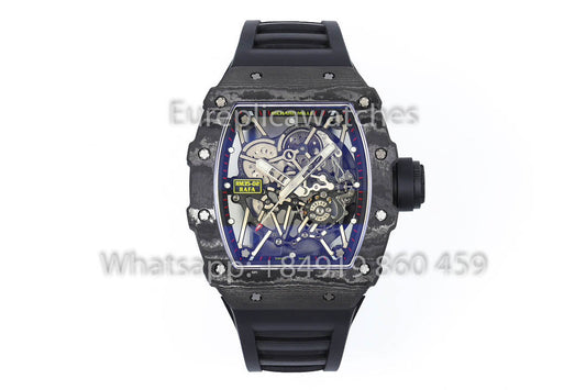 Richard Mille RM35-02 Rafael Nadal Black  Carbon TPT versione migliore 1:1 ZF Fabbrica 2025 Version