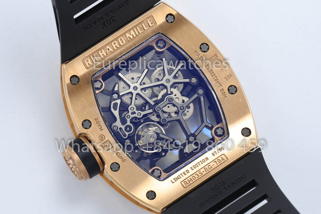 Richard Mille RM035 Americas Gold Toro versione migliore 1:1 ZF Fabbrica