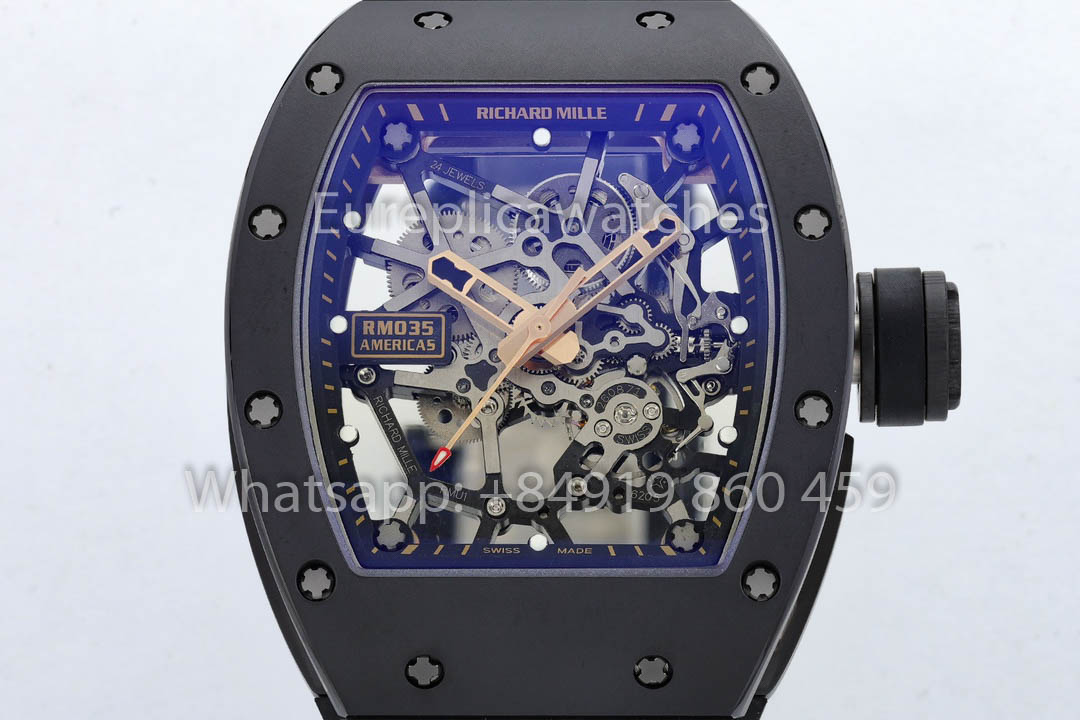 Richard Mille RM035 Americas Black Toro versione migliore 1:1 ZF Fabbrica