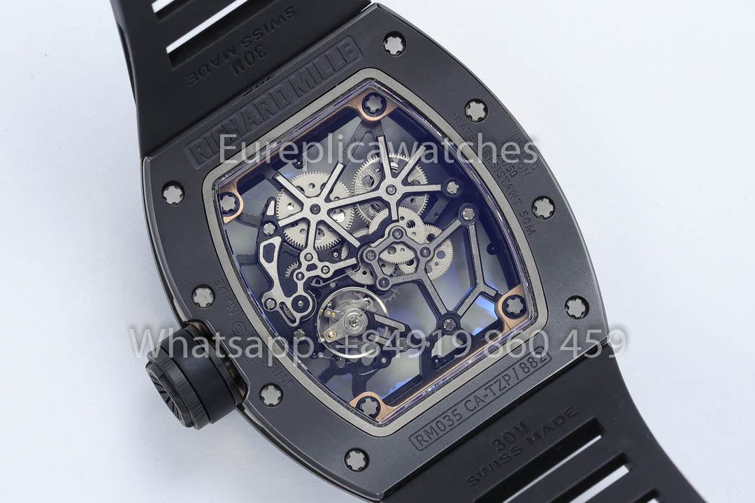 Richard Mille RM035 Americas Black Toro versione migliore 1:1 ZF Fabbrica