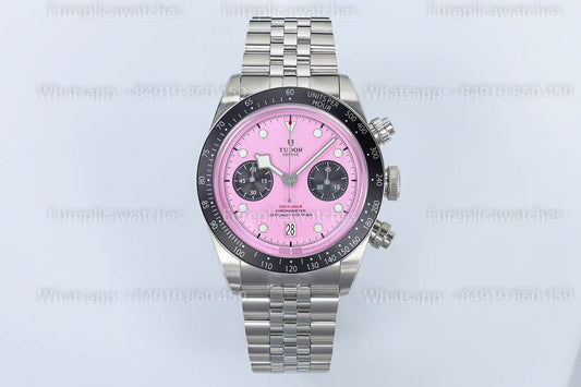 TUDOR BLACK BAY CHRONO STEEL M79360N-0019 41MM  ZF Fabbrica versione migliore 1:1 Pink dial