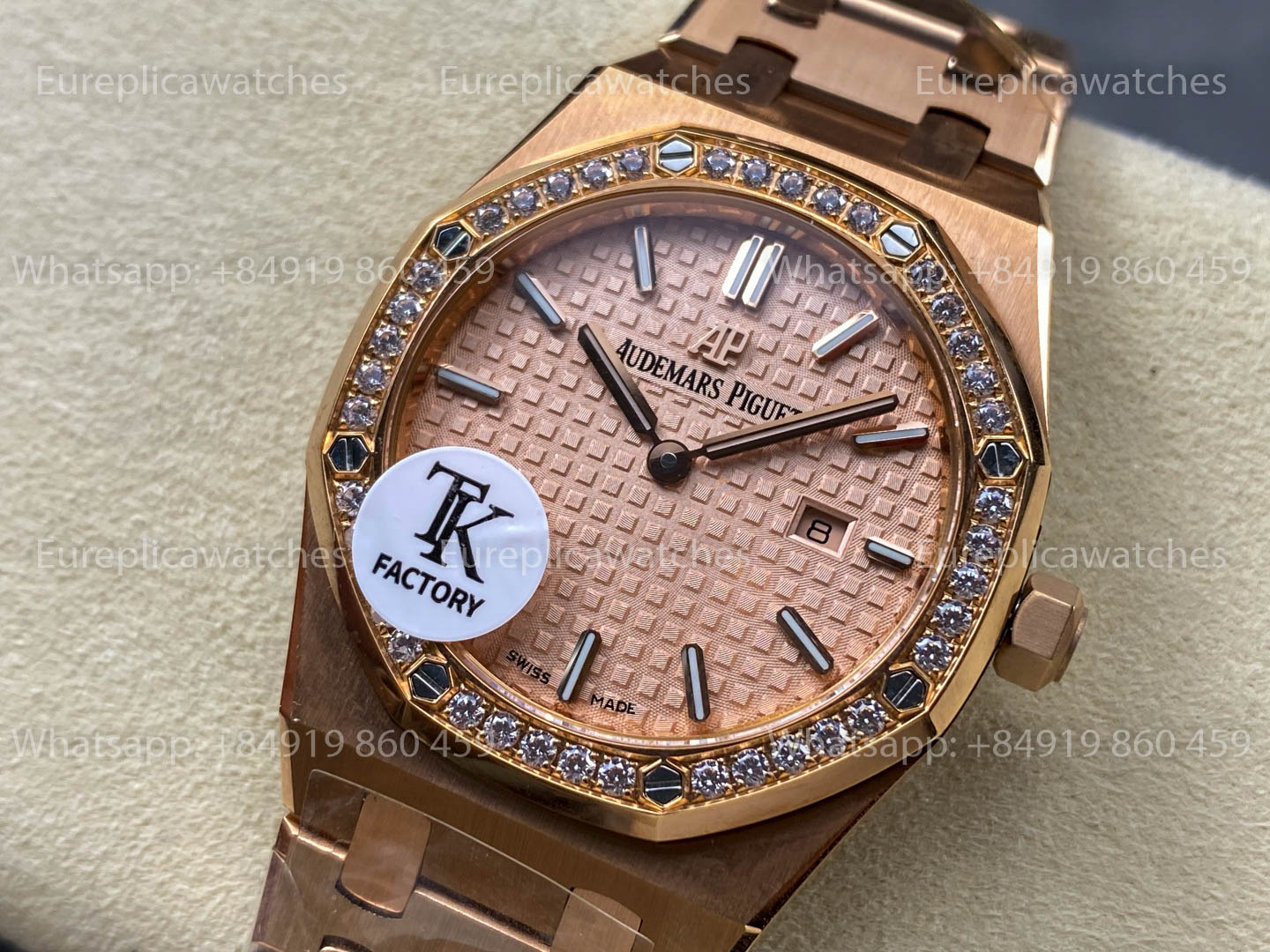 Audemars Piguet Royal Oak Quartz 33mm 67651 RS-D Yellow Dial TK Fabbrica versione migliore 1:1