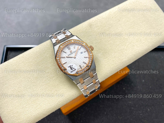 Audemars Piguet Royal Oak Quartz 33mm 67651RS White diamonds TK Fabbrica versione migliore 1:1