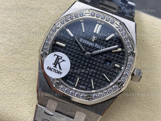Audemars Piguet Royal Oak Quartz 33mm 67651 Black Diamonds Dial TK Fabbrica versione migliore 1:1