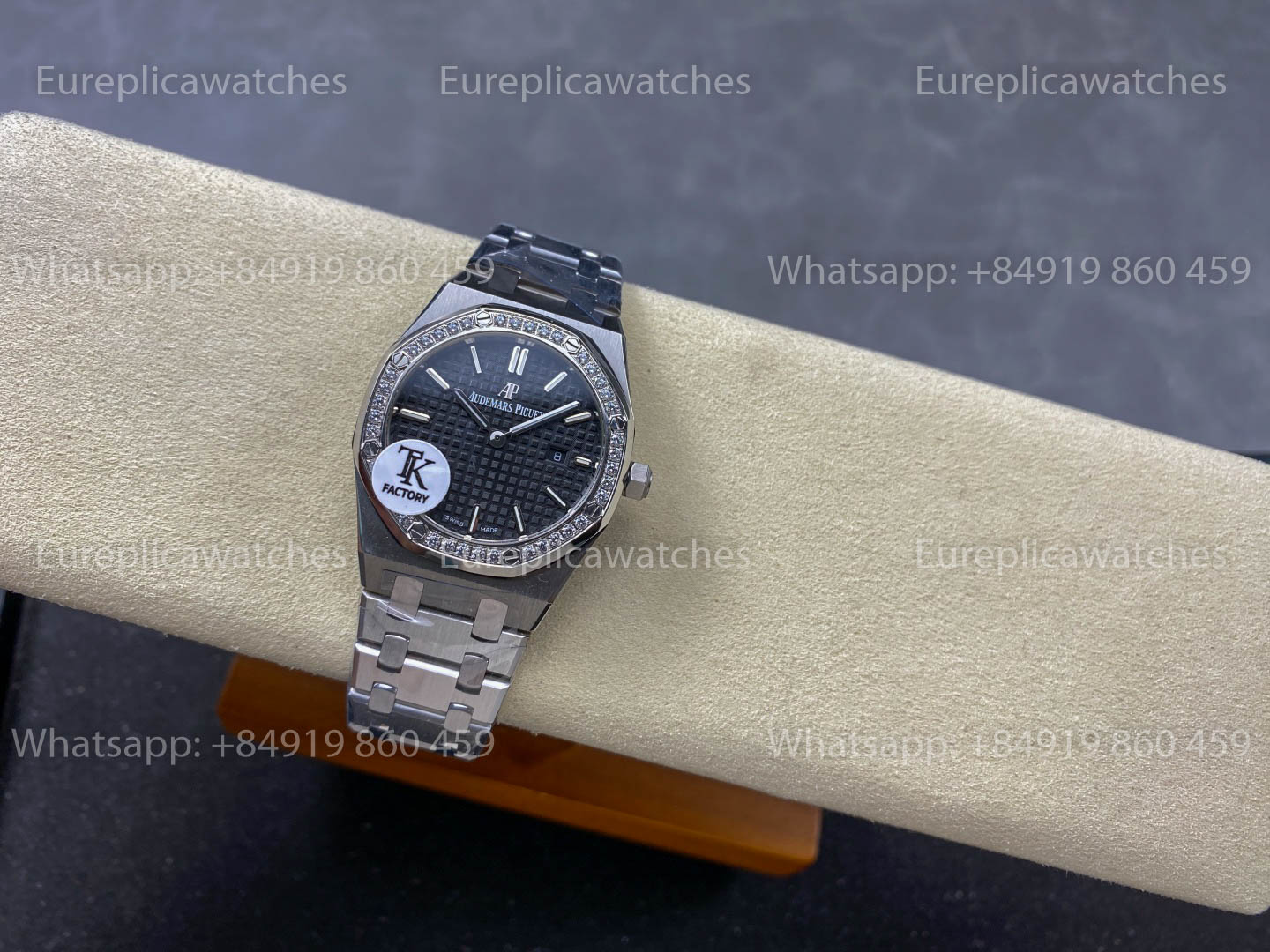 Audemars Piguet Royal Oak Quartz 33mm 67651 Black Diamonds Dial TK Fabbrica versione migliore 1:1