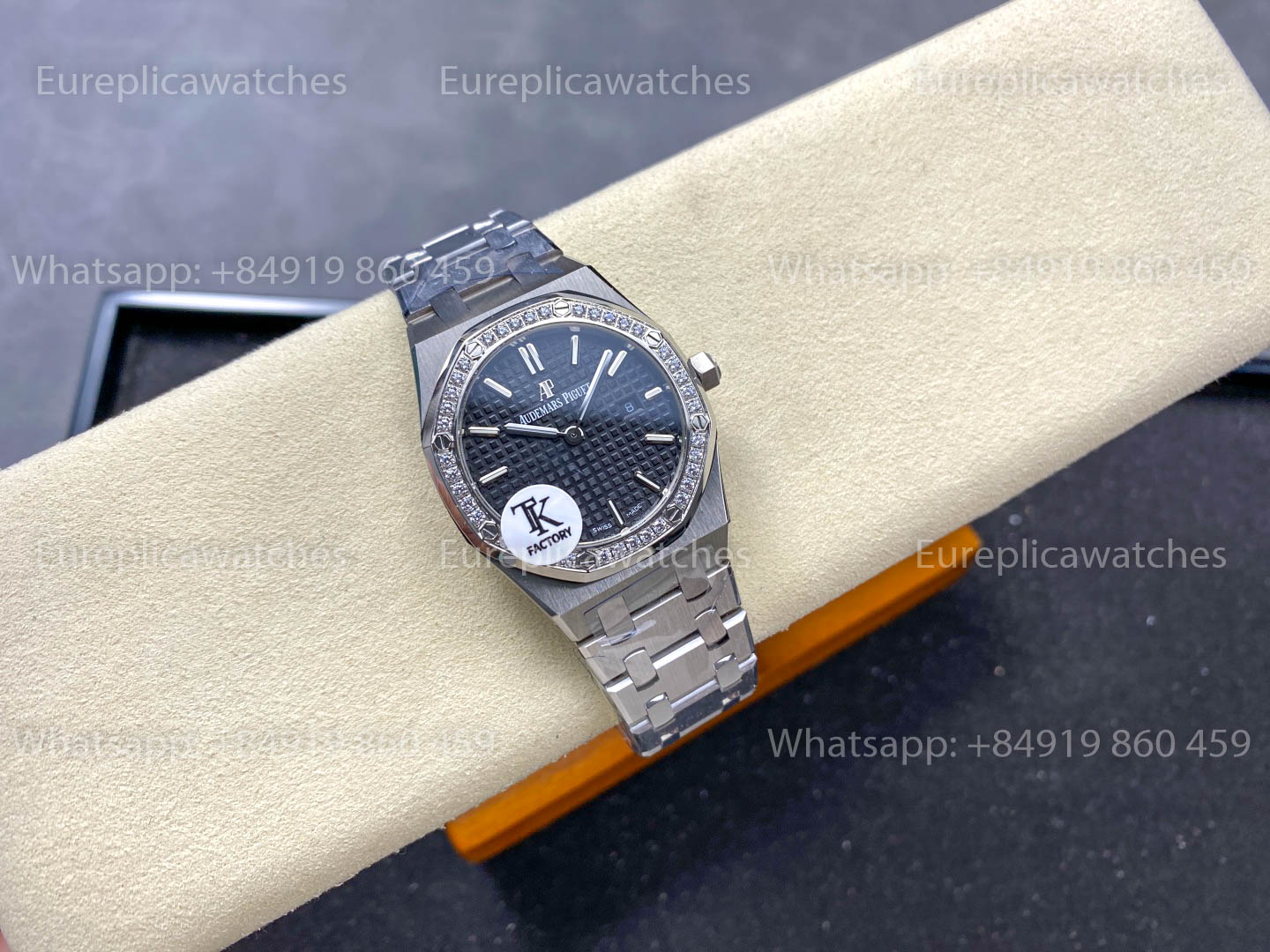Audemars Piguet Royal Oak Quartz 33mm 67651 Black Diamonds Dial TK Fabbrica versione migliore 1:1