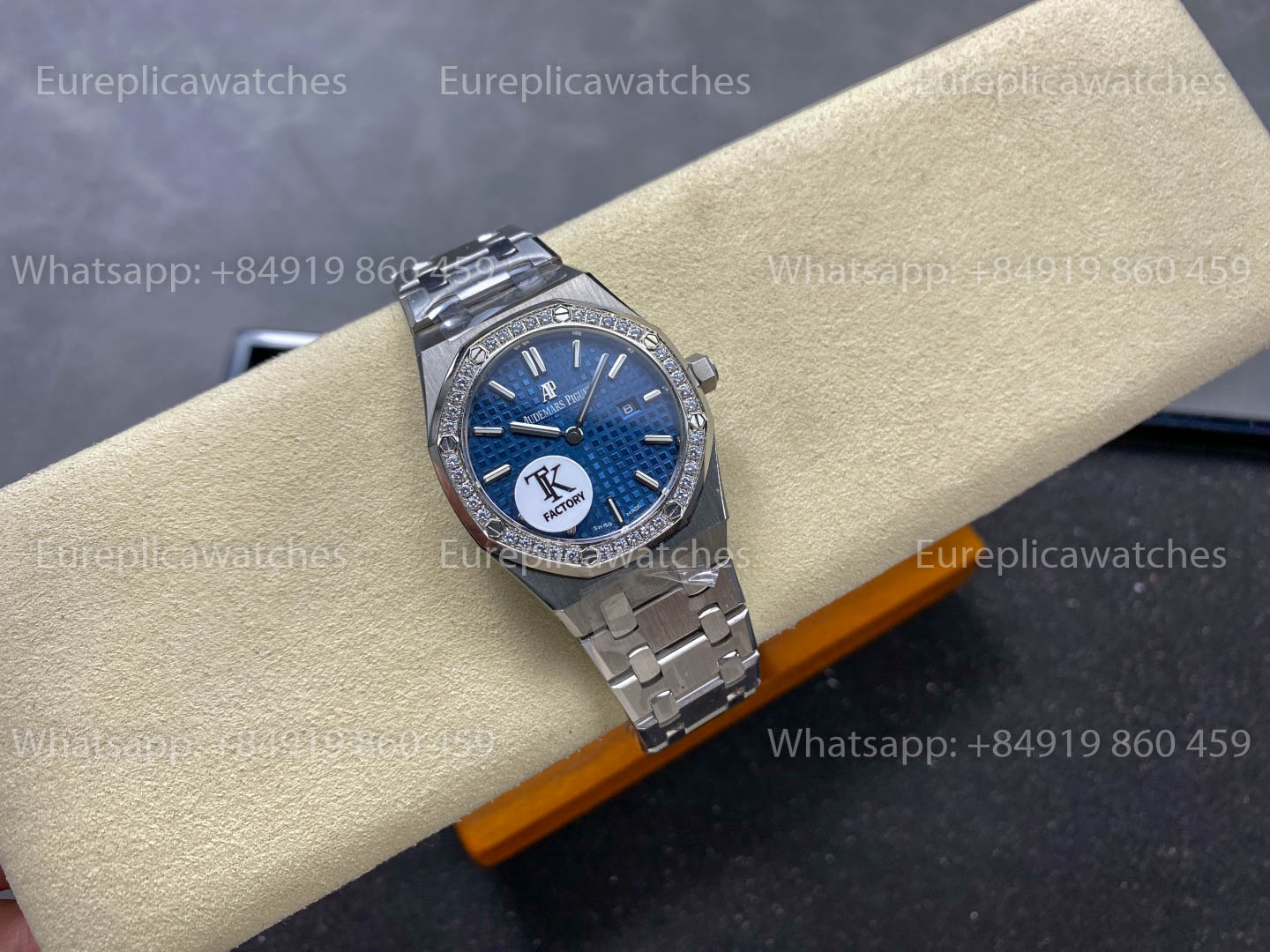 Audemars Piguet Royal Oak Quartz 33mm 67651SR Blue Diamonds Dial TK Fabbrica versione migliore 1:1