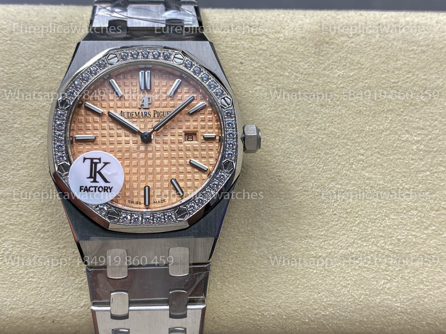 Audemars Piguet Royal Oak Quartz 33mm 67651SR Yellow Diamonds Dial TK Fabbrica versione migliore 1:1