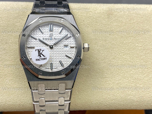 Audemars Piguet Royal Oak Quartz 33mm 67651SR White Dial TK Fabbrica versione migliore 1:1