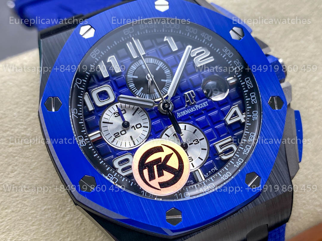 Audemars Piguet Royal Oak Offshore 26405ce.Oo.A030ca.01 TK Fabbrica versão melhor 1:1 Blue Ceramic